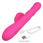 PRETTY LOVE - VIBRATORE A CONIGLIO MULTIFUNZIONE INVERNALE CON DISPLAY LED ROSA